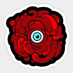 Eye Red Hole Sticker